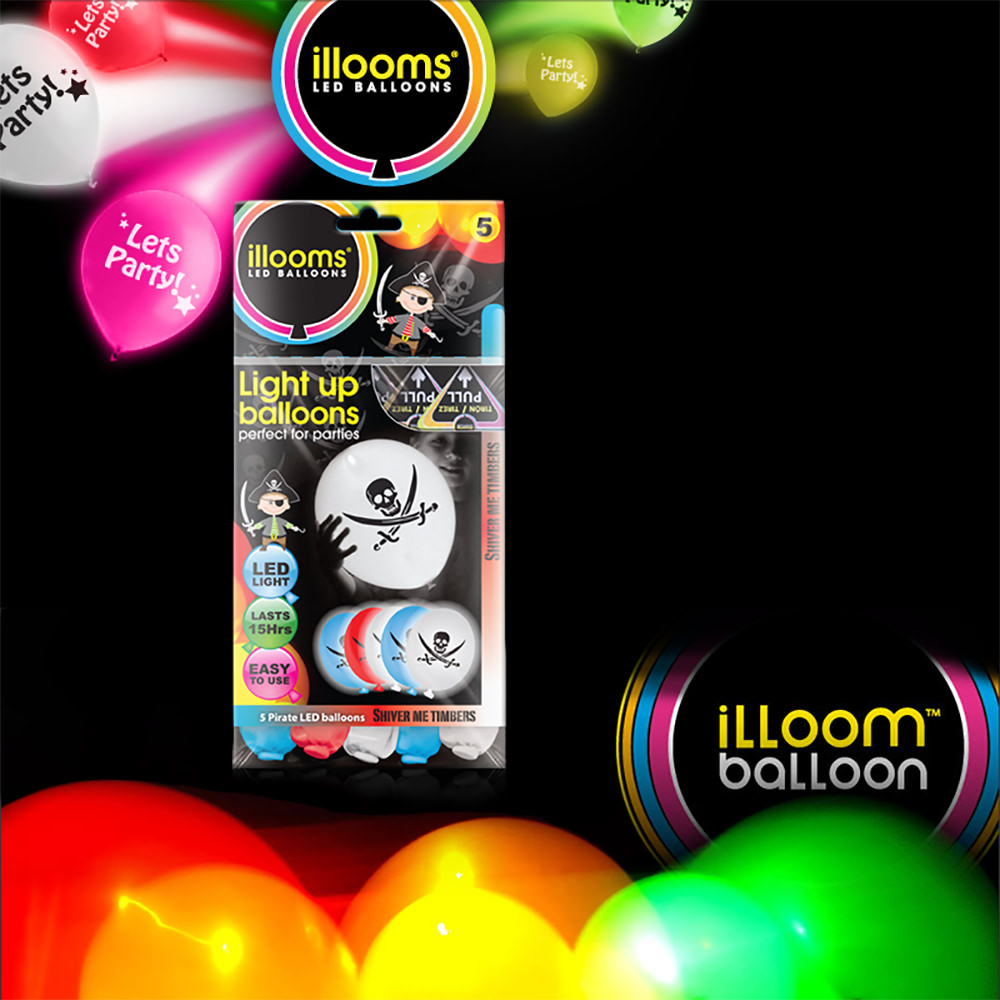 Pirate Illoom Balloons 5 Pack-